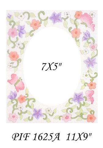 PIF 1625 A  FLORAL RECTANGLE OPNG