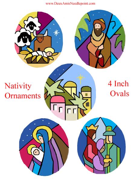 Nativity Ornaments.