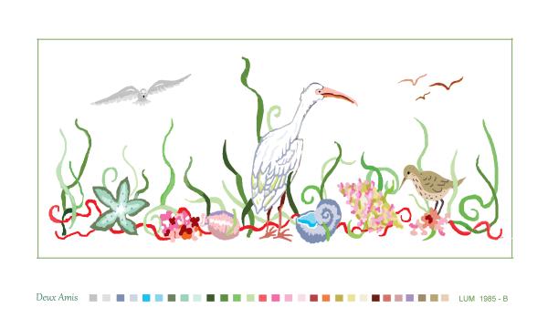 LUM 1586-B   Shorebirds. Egret