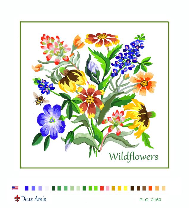 PLG 2150-C  Texas Wildflowers Vert. 16 x16