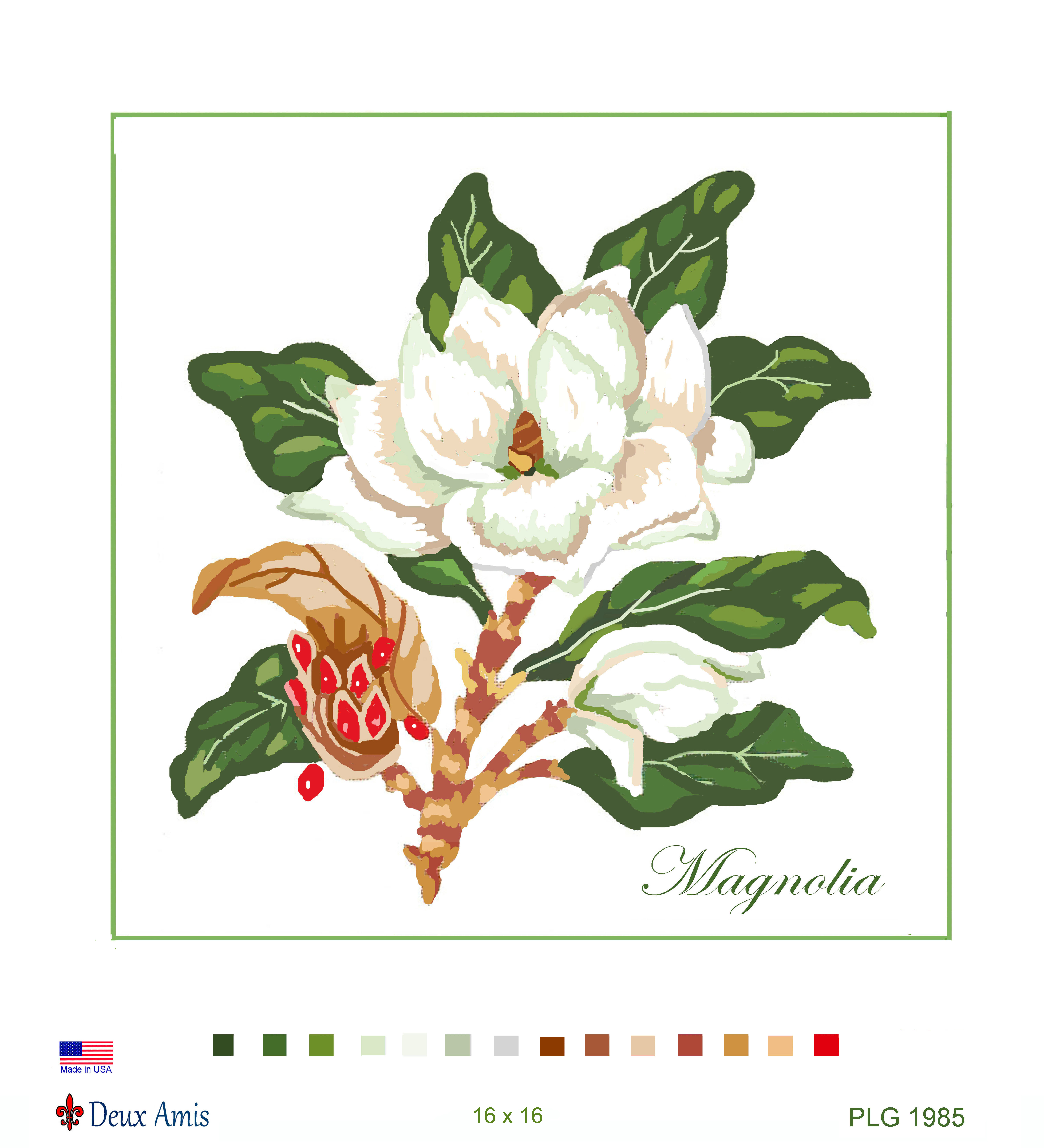 PLG 1985 - C MAGNOLIA. vertical  16 x 16